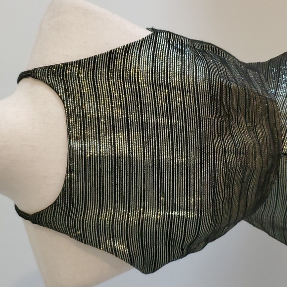 Penelope Tree Womens black and gold  mini dress size  XS new with tags - Picture 2 of 9